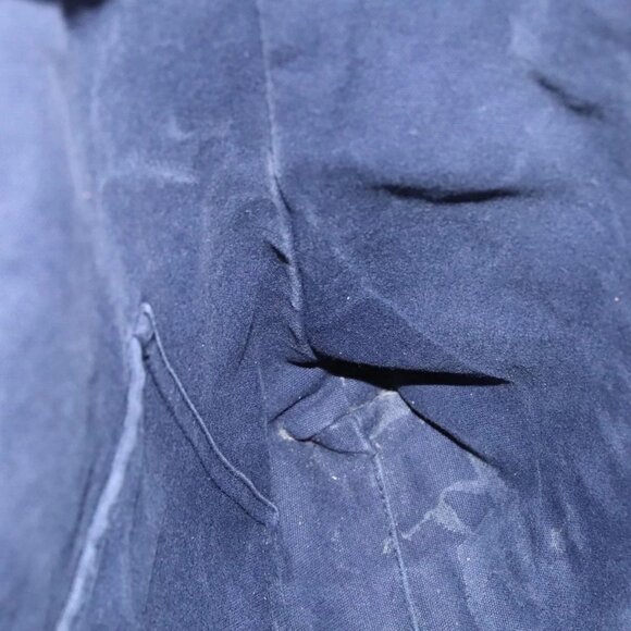 HERMES Fourre Tout cabas Tote Bag Canvas Navy Khaki Auth bs20268 - Picture 13 of 16